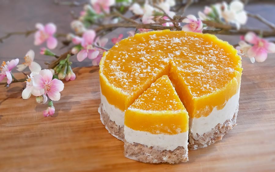 Rezept zum Abnehmen ohne Diät für leckeren Mango-Kuchen