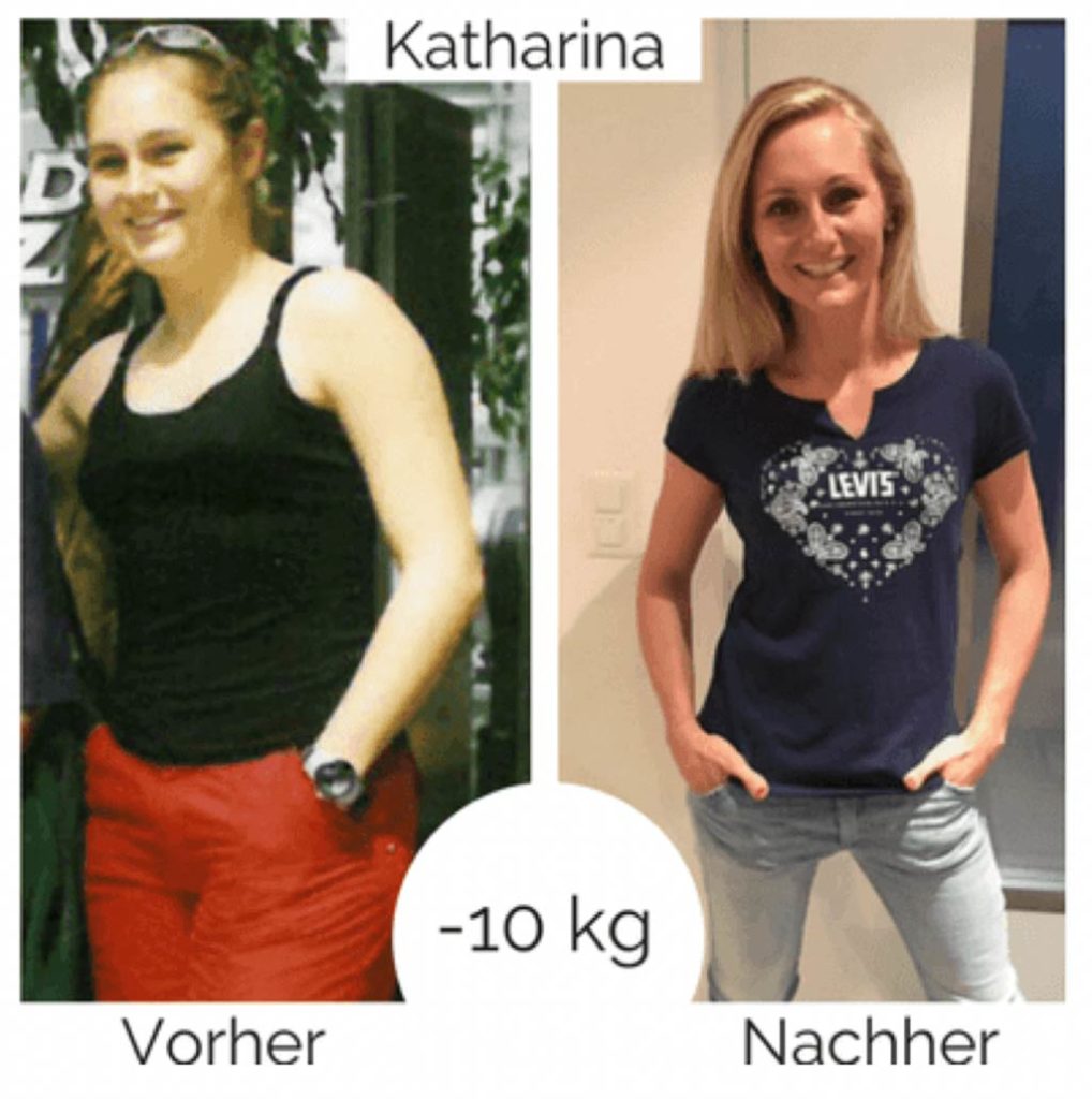 intueat Programm. Katharina hat schnell 10 kg abgenommen.